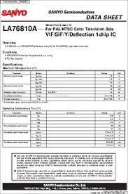 Depending on the external components count it is. La76810a Datasheet Monolithic Linear Ic For Pal Ntsc Color Television