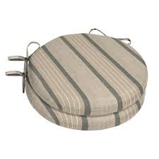 Sweet home collection patio cushions outdoor chair pads premium comfortable thick fiber fill tufted 19 x 19 seat cover, 2 pack, charcoal 2 count 4.5 out of 5 stars 1,894 $38.99 $ 38. Home Decorators Collection 15 X 15 Sunbrella Cove Pebble Round Outdoor Chair Cushion 2 Pack Ah20460b D9d2 The Home Depot