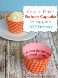 How To Make Fortune Cupcake Wrappers Free Printable Cupcake Wrappers Food Cupcake Cakes