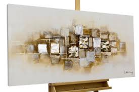 Abstrakte kunst und meerbilder aus der natur. Kunstloft Acryl Gemalde Slick As A Brick 120x60cm Abstrakt Beige Braun Muster Wandbild Acryl Bild Moderne Kunst Einteilig Mit Rahmen Original Handgemalte Leinwand Bilder Xxl