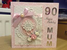 Handmade Birthday Card For Mother Mary 90th Birthday Card For A Mum 90th Birthday Cards Birthday Card Craft Birthday Cards For Mum