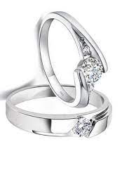 White Gold Rings In 2021 Gold Wedding Rings Couple Ring Design White Gold Wedding Rings