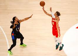 Young was perhaps the most electrifying. He S No Steph Curry But Hawks Trae Young Does A Nice Imitation
