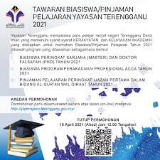 Permohonan kemasukan ke tingkatan 1 asrama yayasan terengganu kemaman tahun 2021. E Yayasan Terengganu