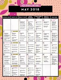 May 2018 Workout Calendar Blogilates Workout Calendar Blogilates May Workout Calendar