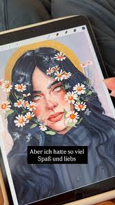 Wildfower goddess, Es ist etwas länger als gewohnt aber diese 16 sec.  Videos erwecken immer den Eindruck man macht mal schnell eine Zeichnung in  einer Stunde. Hab hier mehrere Tage dran gezeichnet, ...