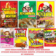 Mengetahui pengaruh kemasan dalam keberhasilan suatu produk. Stiker Makanan Logo Minuman Stiker Makanan Stiker Kripik Logo Kue Logo Produk Packaging Shopee Indonesia