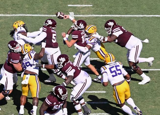 Mississippi State football vs LSU, Billy Puckett vs Sam Leavitt