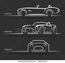 Stencils Of Cars Old Vintage Car Isolated On Pictures Stencils Of Cars Old Vintage Car Isolated On Images Car Silhouette Classic Sports Cars Old Vintage Cars