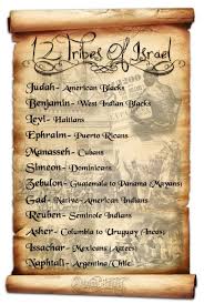 the israelites is the 12 tribes chart true or false