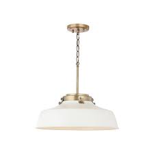 Pendant lights are light fixtures suspended from a ceiling using decorative cord, chain or by a rod. Austin Allen Co Oakwood Matte White One Light Pendant 9d330a Bellacor In 2021 Pendant Lighting Industrial Pendant Lights One Light