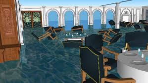Seating 532 passengers at once, it was the largest dining room ever seen on a ship. Titanic First Class Dining Room Flooding 3d Warehouse