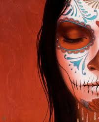 Sylvia Ji Day Of The Dead Style Painting Day Of The Dead Artwork Skull Art Sylvia Ji
