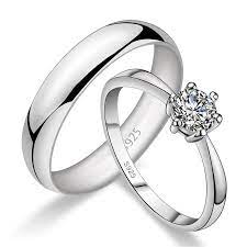 Perfect Valentine S Day Gift 925 Silver Creative Lettering Couple Rings Couple Wedding Rings Cheap Wedding Rings Wedding Rings
