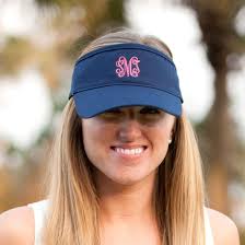 Women S Monogrammed Visors Personalized Sun Visors