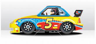 Nascar Racing Car Cartoon Illustration Timothy Pronk Buystockcartoons Nascar Race Cars Car Cartoon Nascar Racing