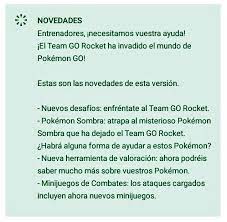 Descargar pokémon go 0.149.1 pokémon go is an android augmented reality game created by niantic, it is an adaptation of the famous japanese animation. Chrisbapogg Gamming On Twitter Trainerss News De La Version V0 149 0 De Pokemongo Nuevas Mecanicas Y Visuales En Pvp Nuevo Sistema De Valoraciones Nuevos Filtros De Busqueda Por Perfeccion De Iv De