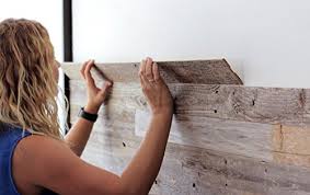 Our home decor wall paneling is great for both residential and commercial applications such as accent walls, wainscoting, wall tiles, ceilings, wall art, headboards, underbars. Reclaimed Barn Wood Wall Panel Easy Peel And Stick Application 10 Sq Ft Reclaimed Barn Wood Driftwood Furnitures