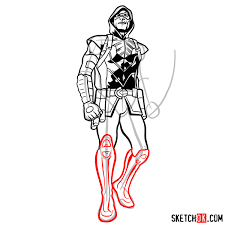 Grell would write a retelling of green arrow's origin and first case in secret origins vol. How To Draw Green Arrow Dc In Full Growth Sketchok