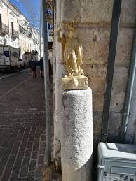 Monte sant'angelo was a popular pilgrimage site on the way to jerusalem; Ilgiornaledimonte A Proposito Della Posa In Opera Della Statua Di San Michele In Piazza Cappelletti