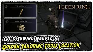 Gold Sewing Needle & Golden Tailoring Tools Location in Elden Ring (Demigod  Attire) - YouTube