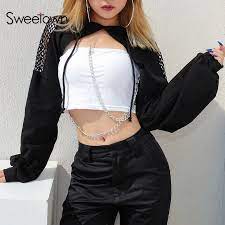 R/streetmoe is a subreddit dedicated to the depiction of anime characters in streetwear. Sweetown Punk Long Sleeve Crop Top Hoodies Sweatshirts Women Black Mesh Fishnet Hollow Out Hip Hop Gothic Hoodie Rave Streetwear Hoodies Sweatshirts Aliexpress