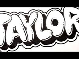 How To Draw Bubble Letters Taylor In Graffiti Name Art Taylor Is A Great Name For A Boy Or Girl So I Left This Bubble Drawing Graffiti Lettering Graffiti