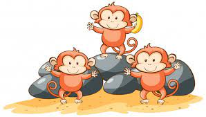 This faith is derived from taoist origins, influenced by shinto, buddhism and other local beliefs. Free Vector Three Monkeys On White Background