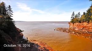 incredible timelapse high to low tide burntcoat head park nova scotia