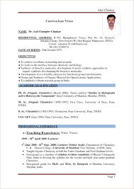 After mentioning the issuance date, resigning employees' full name, designation, department, employee id, and the name of the organization has to be mentioned. Resume Format For Freshers Bsc Chemistry