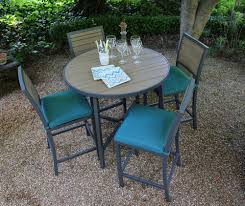 Woodbridge 5pc High Dining Outdoor Dining Furniture Patio Dining Set Gray Patio Furniture
