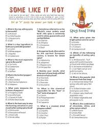Foods Drinks Games Food And Drink Quiz Spicy Recipes Food Quiz