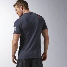 reebok crossfit forging elite fitness shirt navy rogue