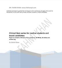 The aims of this paper are firstly, to address the specific practical problems related to. Clinical Quiz Series For Medical Students And Board Candidates Paper 8 Pdf Medbooksvn