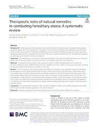 Dfk malaysia af 0810 wong weng foo & co af 0829. Pdf Therapeutic Roles Of Natural Remedies In Combating Hereditary Ataxia A Systematic Review