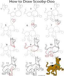 How To Draw Scooby Doo Step By Step Pictures Disney Drawings Doodle Drawings Drawing Cartoon Characters