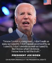 I know I'm not a young man ... I don't walk as easy as I used to. I don't  debate as well as I used to. But I know what I do