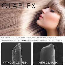 olaplex خال من السيليكون والكبريت والفثالات dea والألديهايدات يقوم olaplex بوصل روابط ث نائ ي الس ل فيد الكبريتي المكسورة في الشعر hair care hair olaplex