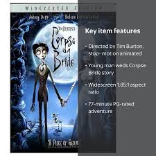 Corpse Bride Animated Movie DVD by Tim Burton - Walmart.com