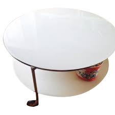 Check spelling or type a new query. Ikea Strind White Glass Round 2 Tier Coffee Table Aptdeco