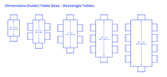 $775.00) from wayfair (image source and retailer) Rectangle Table Sizes Dimensions Drawings Dimensions Com