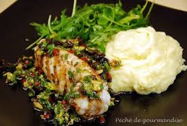 Lotte Grillee Ou Rotie Sauce Aux Olives Noires Et Puree Au Citron D Apres Jamie Oliver Peche De Gourmandise Recette Lotte Recettes De Cuisine Recette Poisson