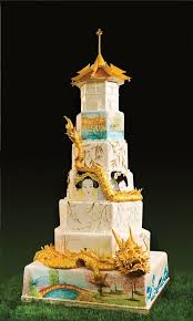 Golden Dragon Pagoda Cake Cake Amazing Cakes Creative Cakes