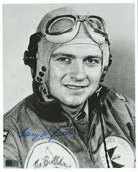 Henry Brown Signed 8x10 Photo WWII Ace P-51 17.2 Victories (AIV)