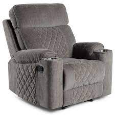 Star Crawford Cr800c Motion Recliner Chair With Cup Holders And Diamond Stitching Efo Furniture Outlet Recliners