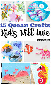 Summer beach themed sand & shell art art for kids: Conservamom 15 Ocean Crafts For Kids That They Will Love Conservamom