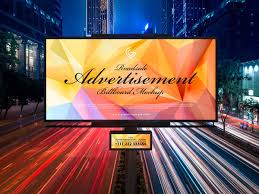 Friends Get This Roadside Outdoor Billboard Advertising Psd Mockup Template With No Hesit Billboard Mockup Outdoor Advertising Billboard Billboard Advertising