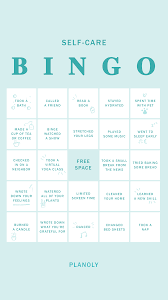 Bingo At Home App Practice Loving Yourself With Self Care Bingo In 2020 Self Care Activities Boredom Cure Bingo