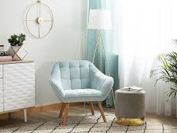 Shop wayfair for all the best blue accent chairs. Velvet Armchair Light Blue Karis Beliani Co Uk