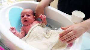 Although many parents find that the sink is more convenient, the average kitchen sink has more germs than the typical toilet—ew! Using Our New Baby Bath Tub Youtube